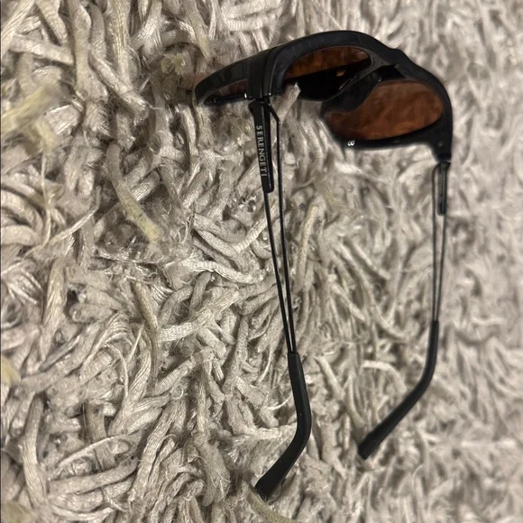 Serengetti Black Sunglasses with Brown Lenses Made in Italy - Picture 5 of 10